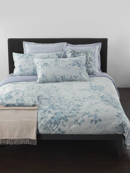 Completo Lenzuola Trussardi Floral Matrimoniale Raso di Cotone