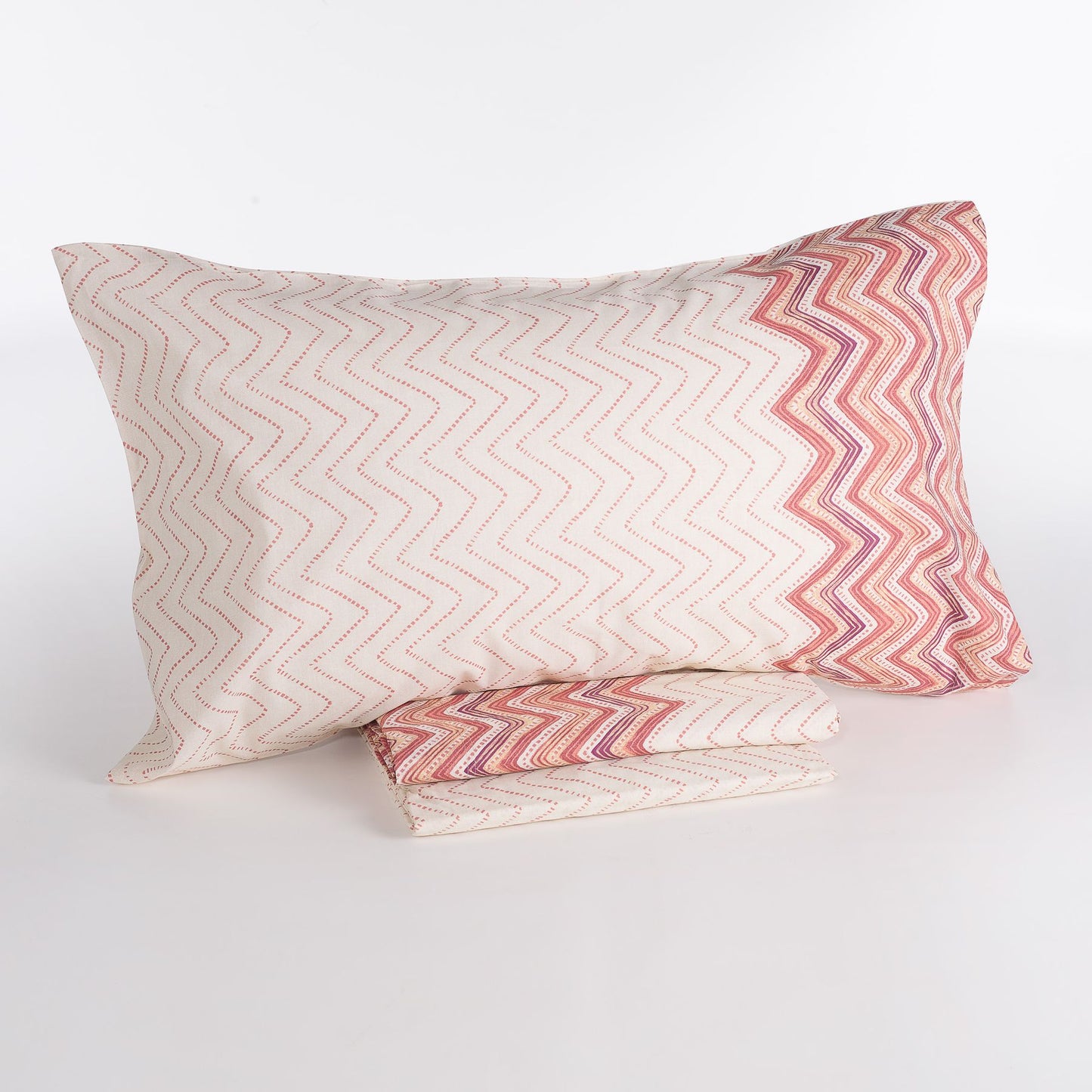 Completo Lenzuola Mae' Via Roma 60 Chevron Singola Flanella