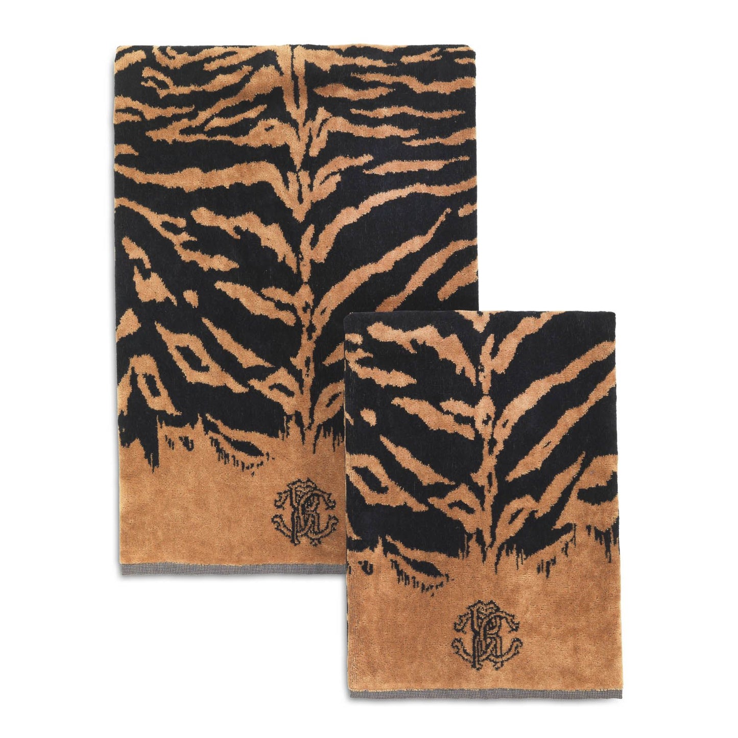 Set Asciugamani Roberto Cavalli Painted Tiger  Spugna di Cotone