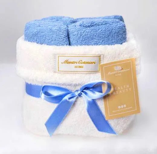 Cestino Lavette Maestri Cotonieri 30x30 con Cestino Elegante - The King Luxury