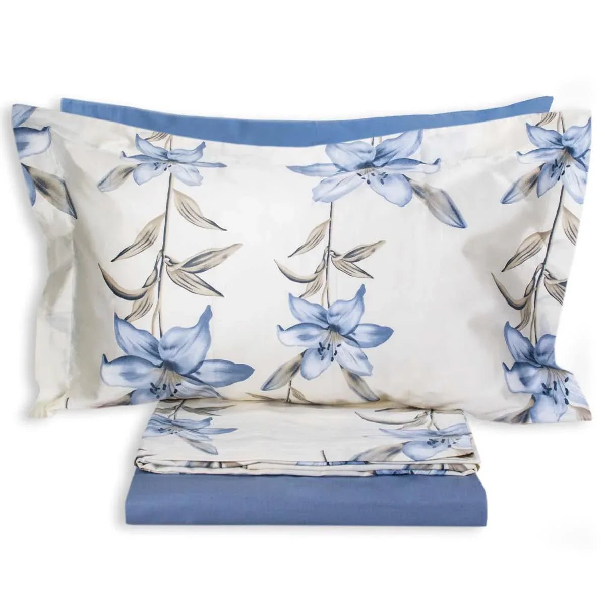 Completo Lenzuola Maestri Cotonieri Camilla Matrimoniale Cotone - The King Luxury