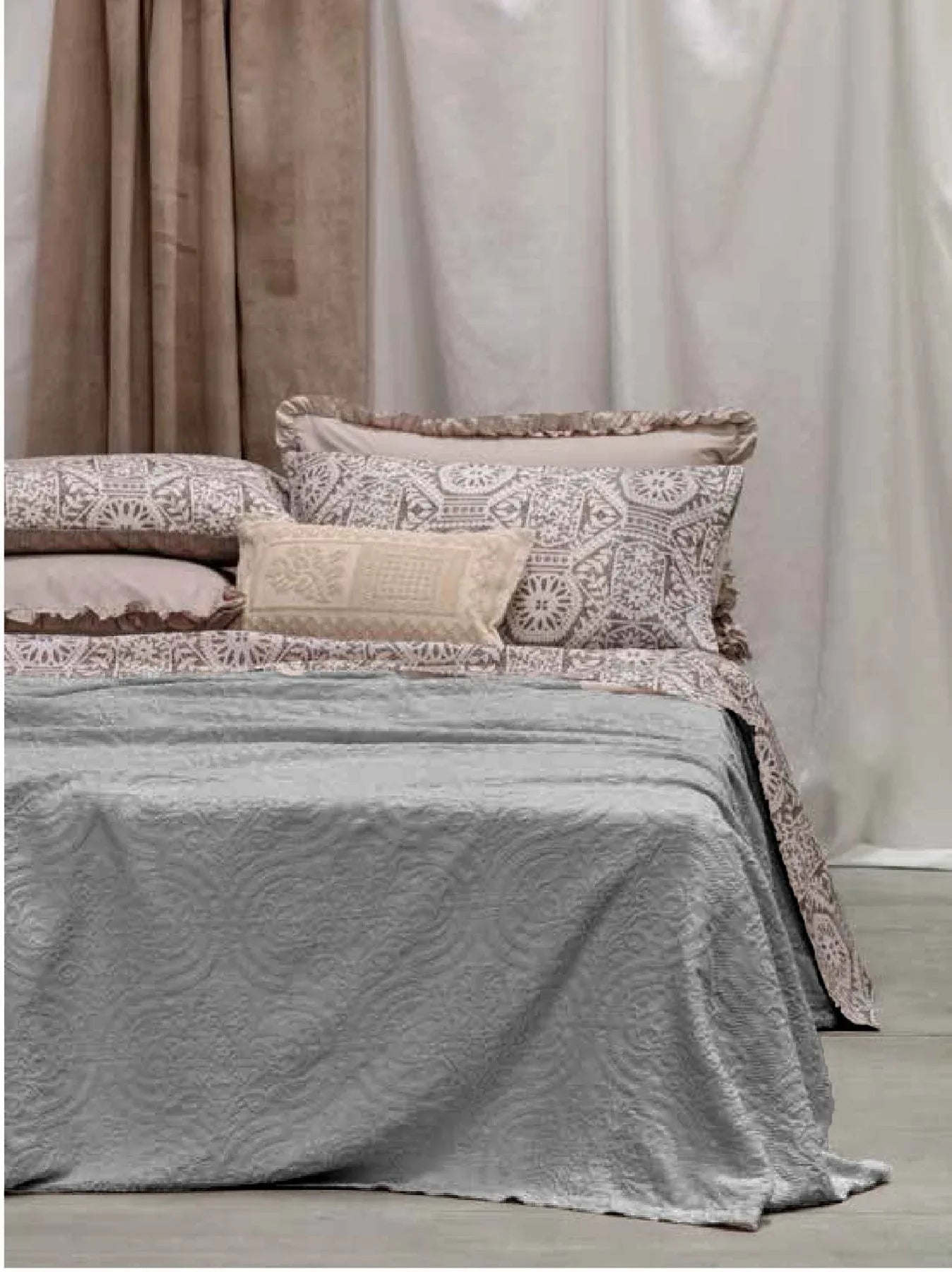 Copriletto Matrimoniale Riviera Delfi in Cotone Jacquard - The King Luxury