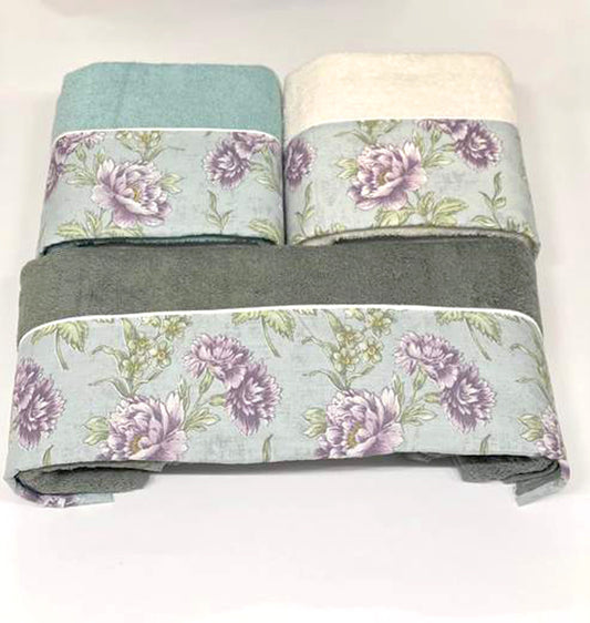Set Asciugamani 3+3 Creole Firenze Rosy  Spugna di Cotone
