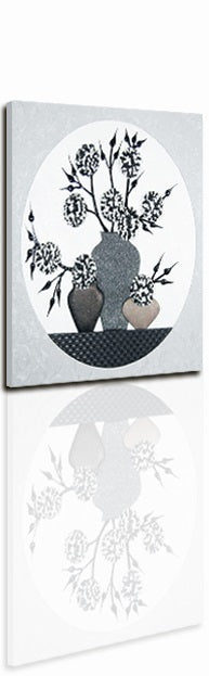 Quadro Bottega degli artisti Vaso e fiori  Mdf