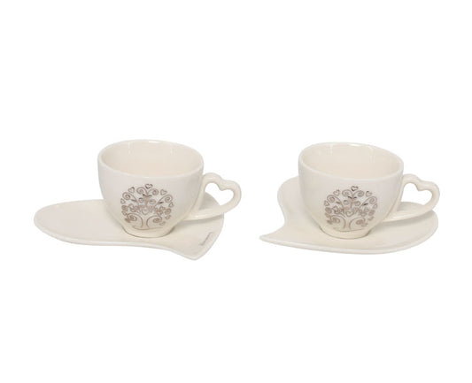 Matrimonio Harmony Set tazzine caffè albero  Porcellana