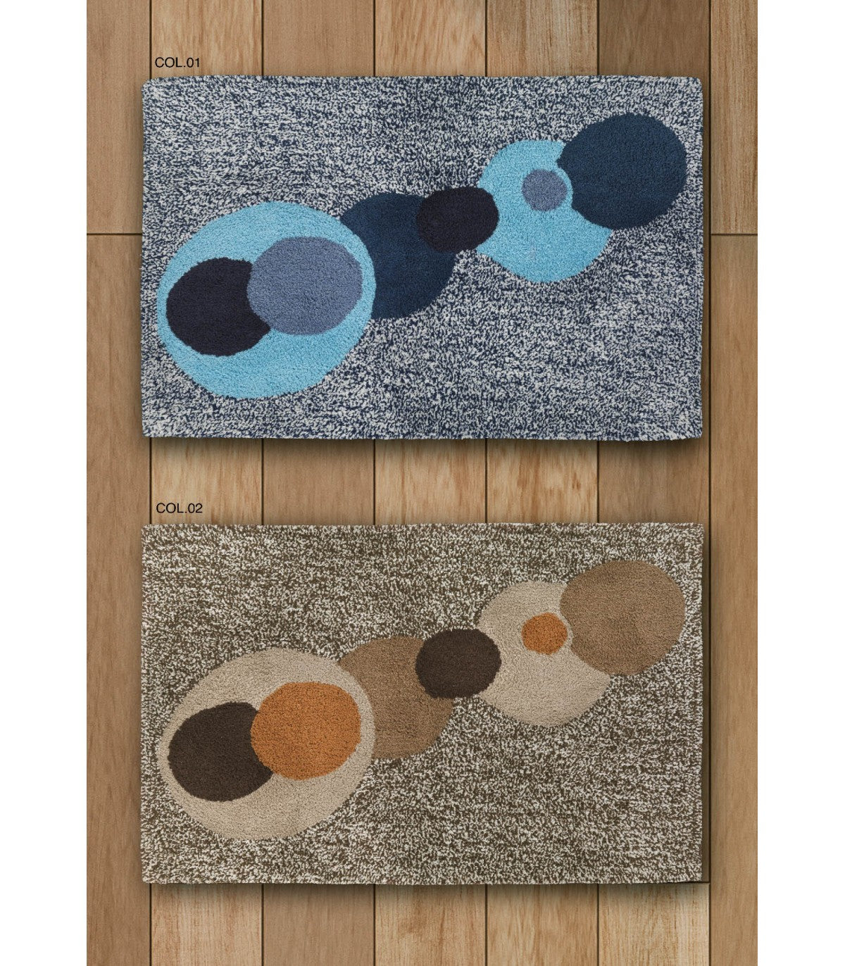 Tappeto Bagno Mirabello Carrara Bolle 50 x 80 CM 100% Cotone