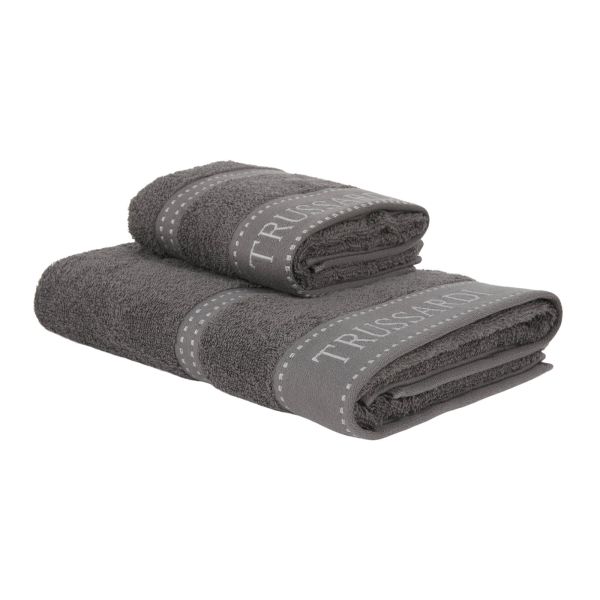 Set Asciugamani Trussardi Ribbon  Spugna di Cotone