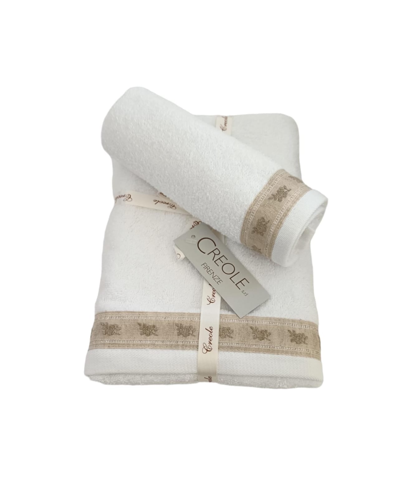 Set Asciugamani Creole Firenze Claudia  Spugna di Cotone