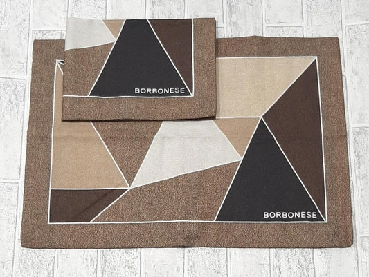 Coppia Tovagliette Americane Borbonese Trilogy 35x50 cm Cotone