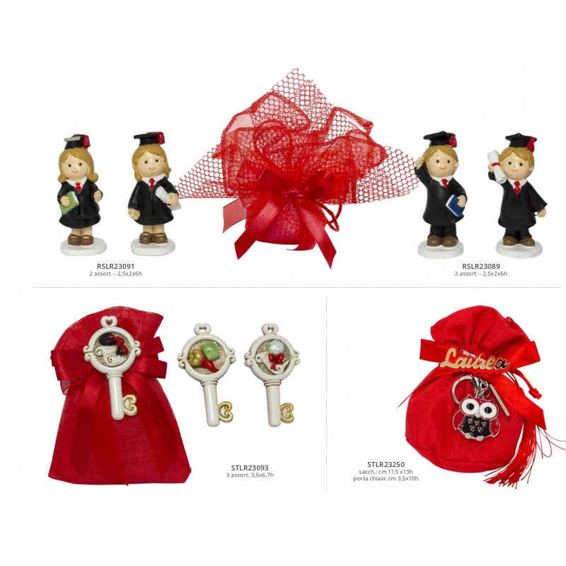 Laurea Harmony Sacchetto con chiave magnete  Resina