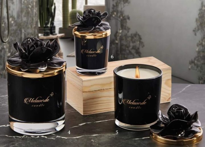 Candela Piccola Melaverde con Tappo Fiore