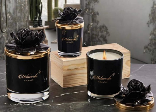 Candela Piccola Melaverde con Tappo Fiore