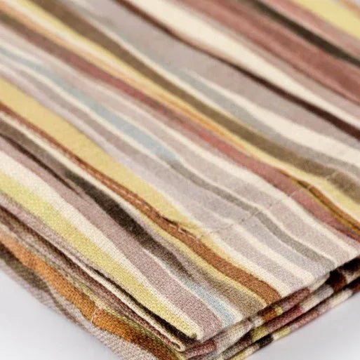 Runner Reevèr Madagascar Rigato 50x150 cm Cotone Fiammato - The King Luxury