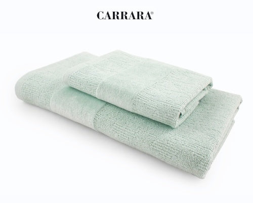 Coppia asciugamani Mirabello Carrara Mood  Spugna di Cotone