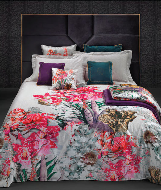 Completo Lenzuola Roberto Cavalli Undersea Matrimoniale Raso di Cotone