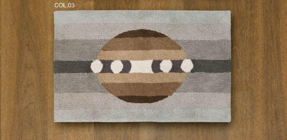 Tappeto Bagno Mirabello Carrara Mykonos 70 x 110 CM 100% Cotone - The King Luxury