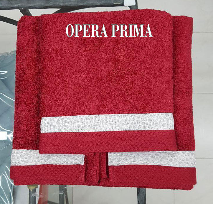 Set Asciugamani Opera Prima Mercurio  Spugna di Cotone