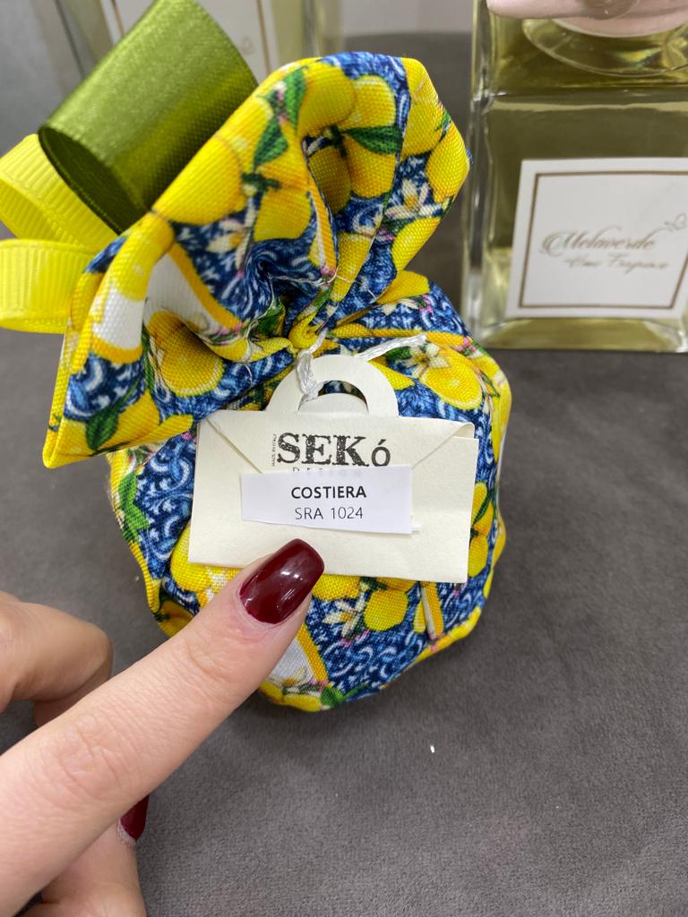 Sacchetto Sekò Costiera Sax Tonda con Base Rigida e Limoni