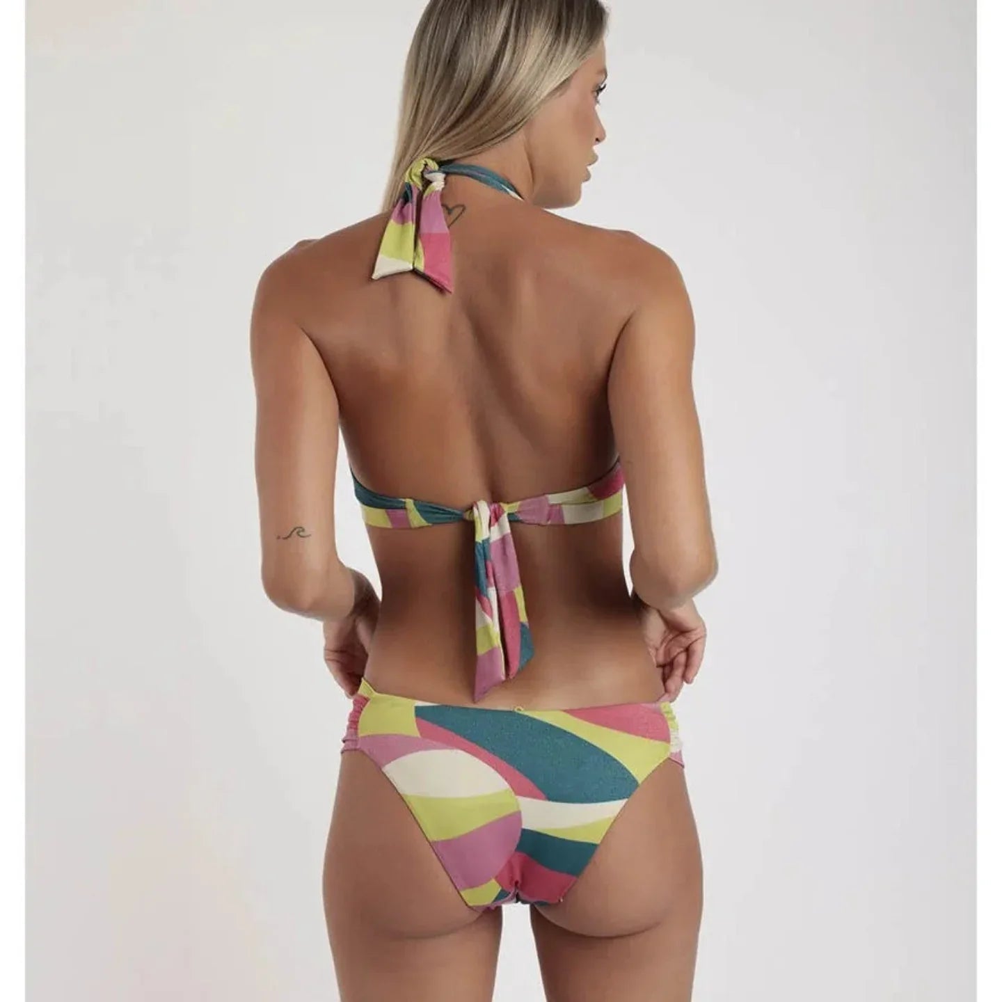 Bikini Donna Admas 15471 - 0 Sunshine Triangolo Multicolore con Lurex - The King Luxury