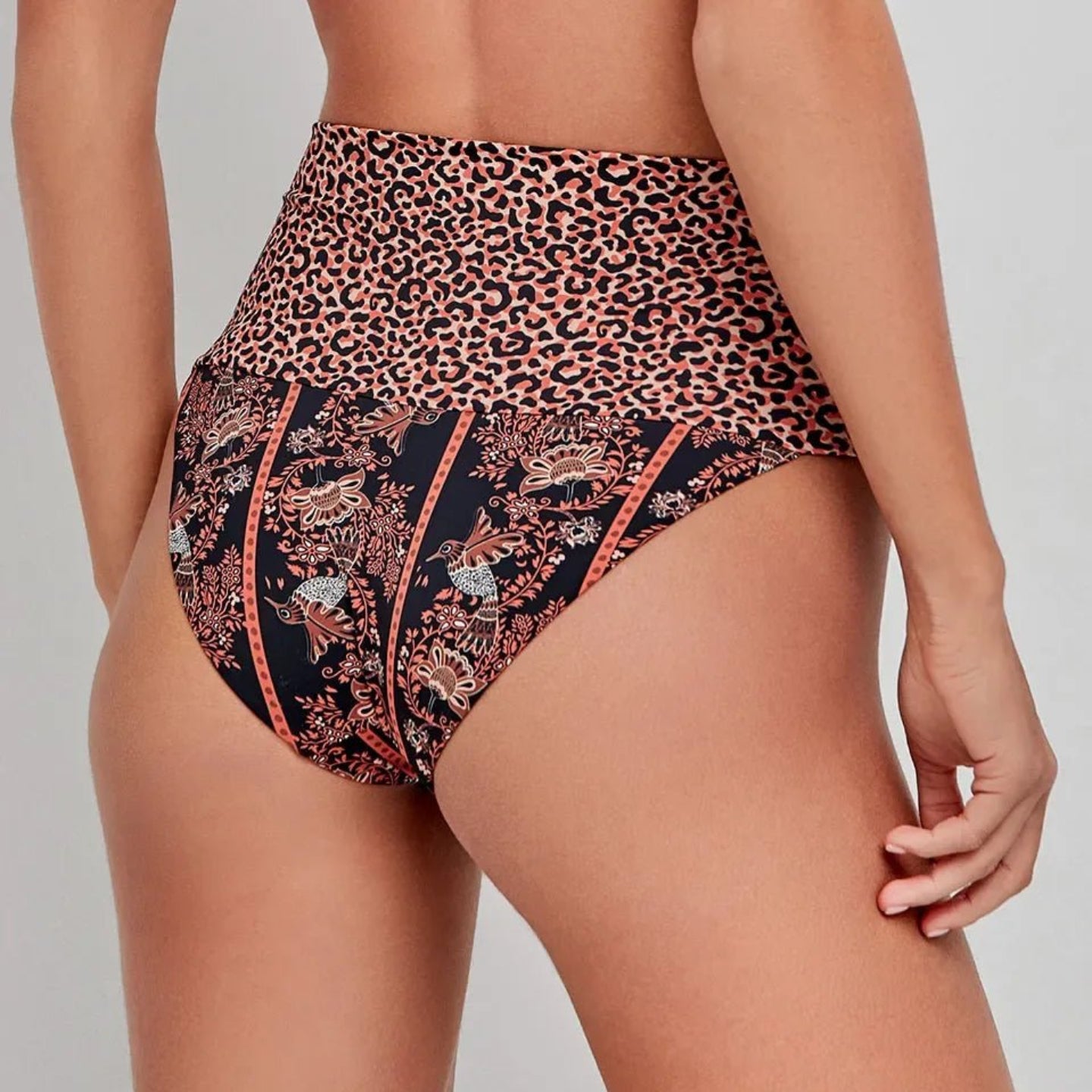 Bikini Gisela 2/30193B M/3 Bandeau Leopardato e Slip Multiposizione - The King Luxury