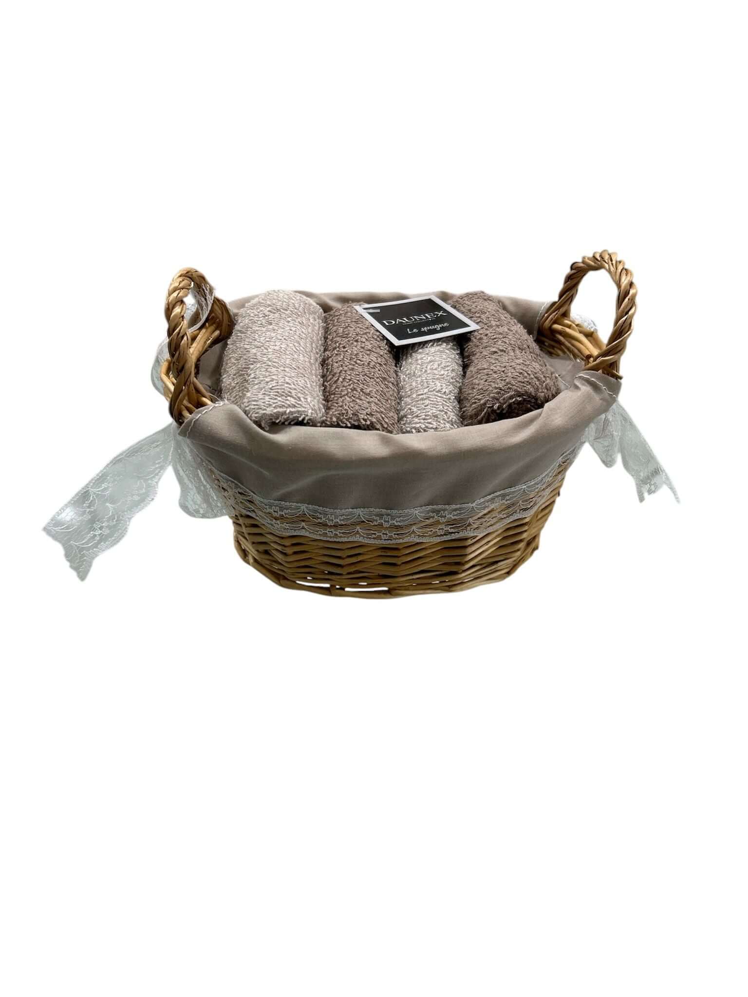 Cestino Lavette Daunex Cottage 30x30 con Cestino Decorativo - The King Luxury