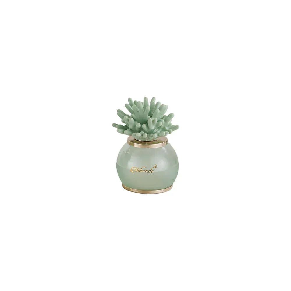 Lampada Bomboniera Corallo Verde Salvia Melaverde – Porcellana 10 cm - The King Luxury