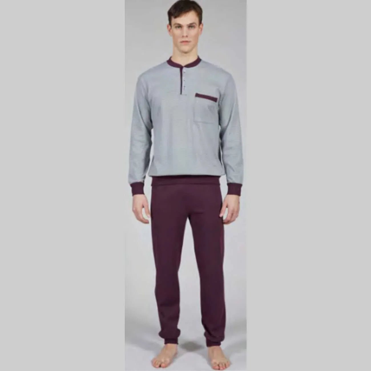 Pigiama Autunno/Inverno Uomo Bipbip 7150 100% Cotone Pettinato - The King Luxury