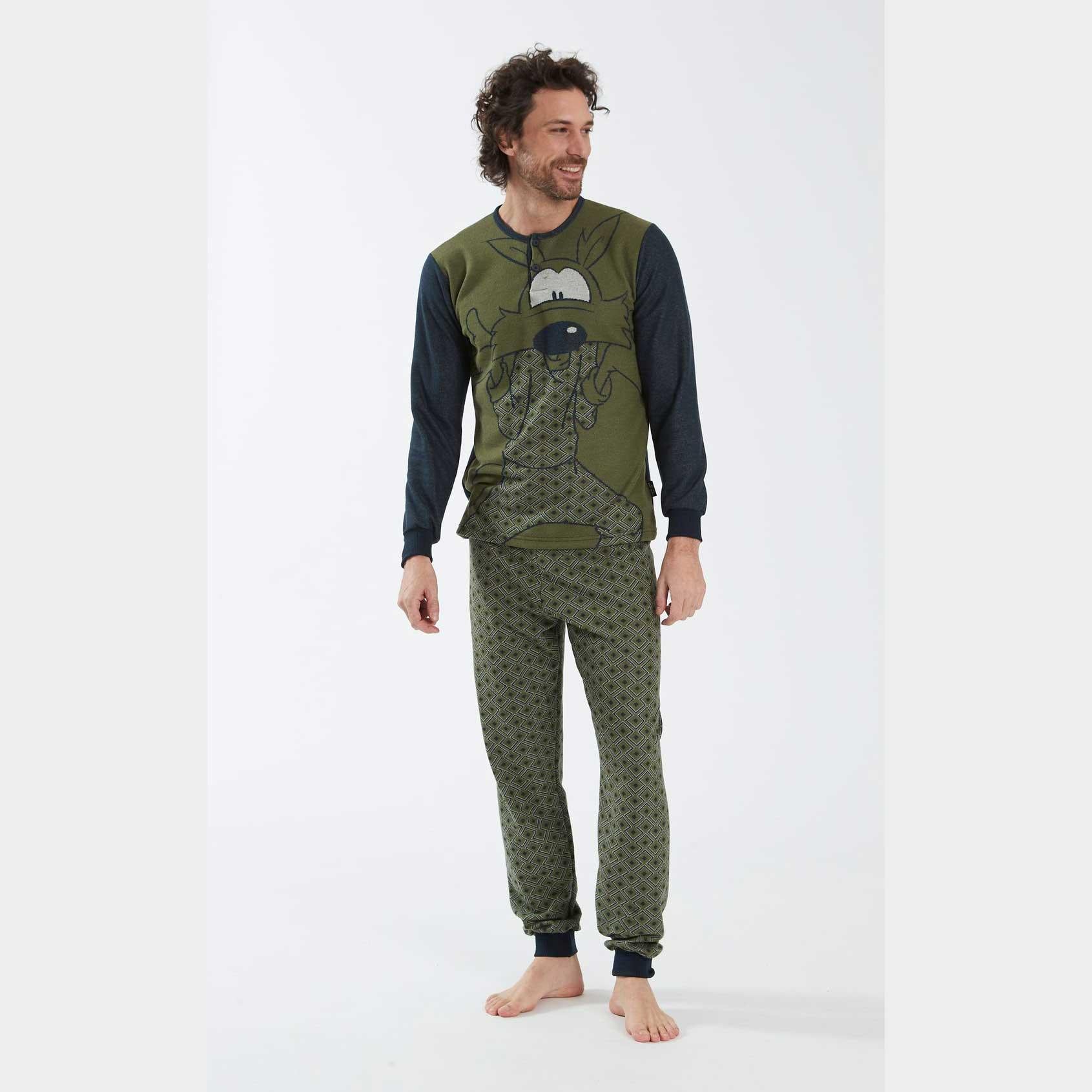 Pigiama Autunno/Inverno Uomo Happy People Rombi - The King Luxury