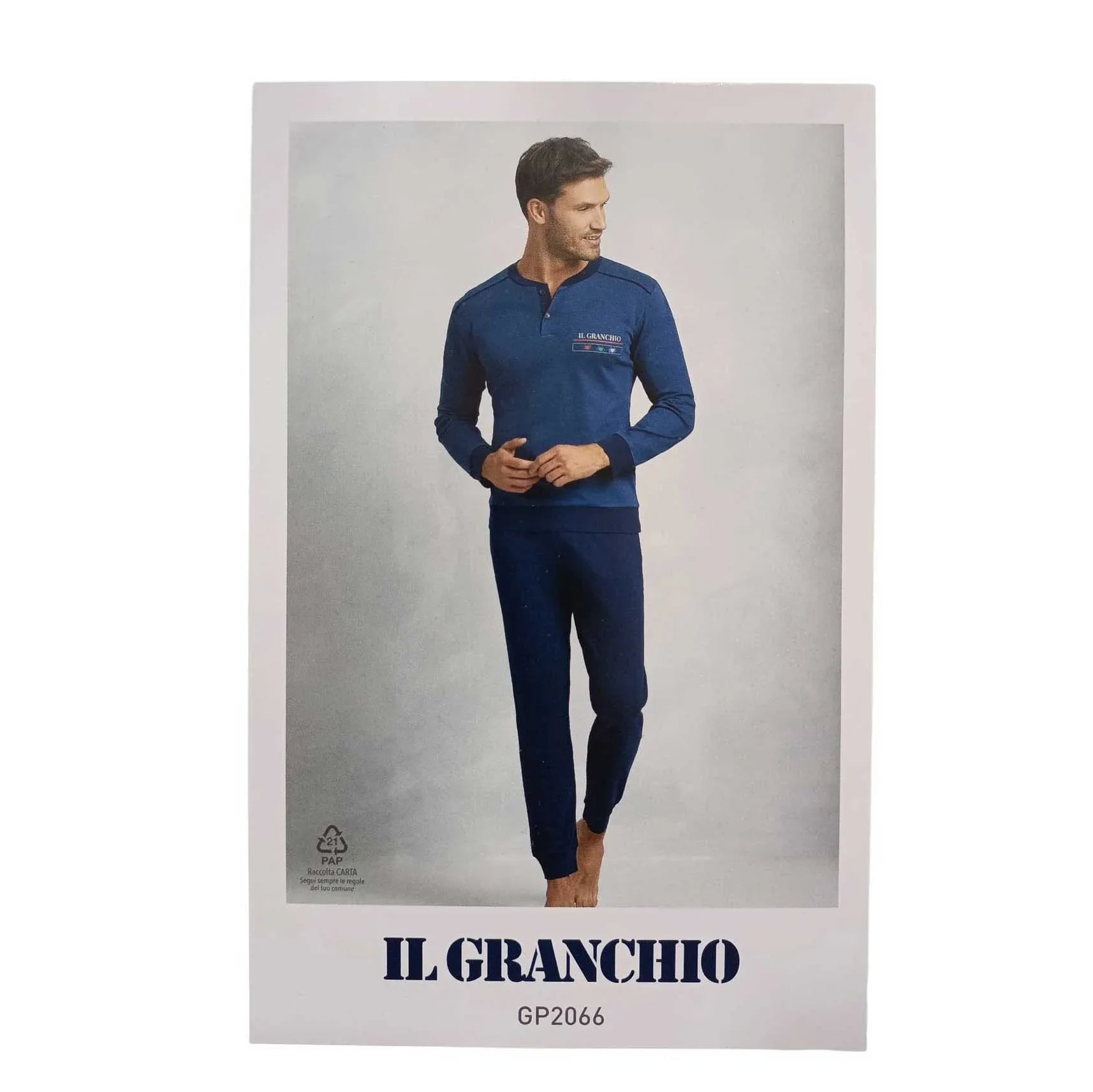 Pigiama Autunno/Inverno Uomo Il Granchio GP2066 48 Cotone interlock - The King Luxury
