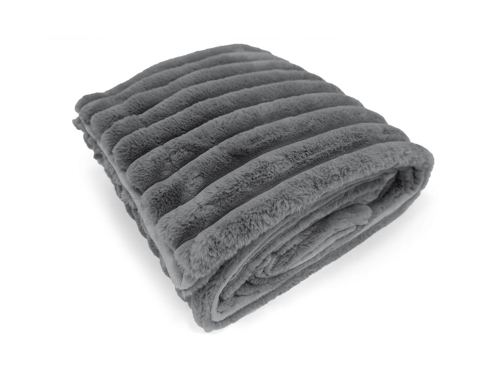 Plaid Daunex Trendy Rigata in Microfibra 200x250 - The King Luxury