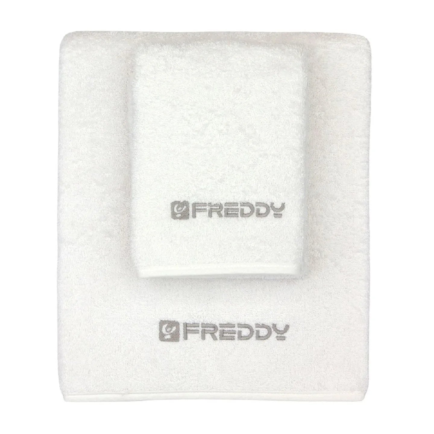 Set Asciugamani 1+1 Freddy F200 in Spugna di Cotone - The King Luxury