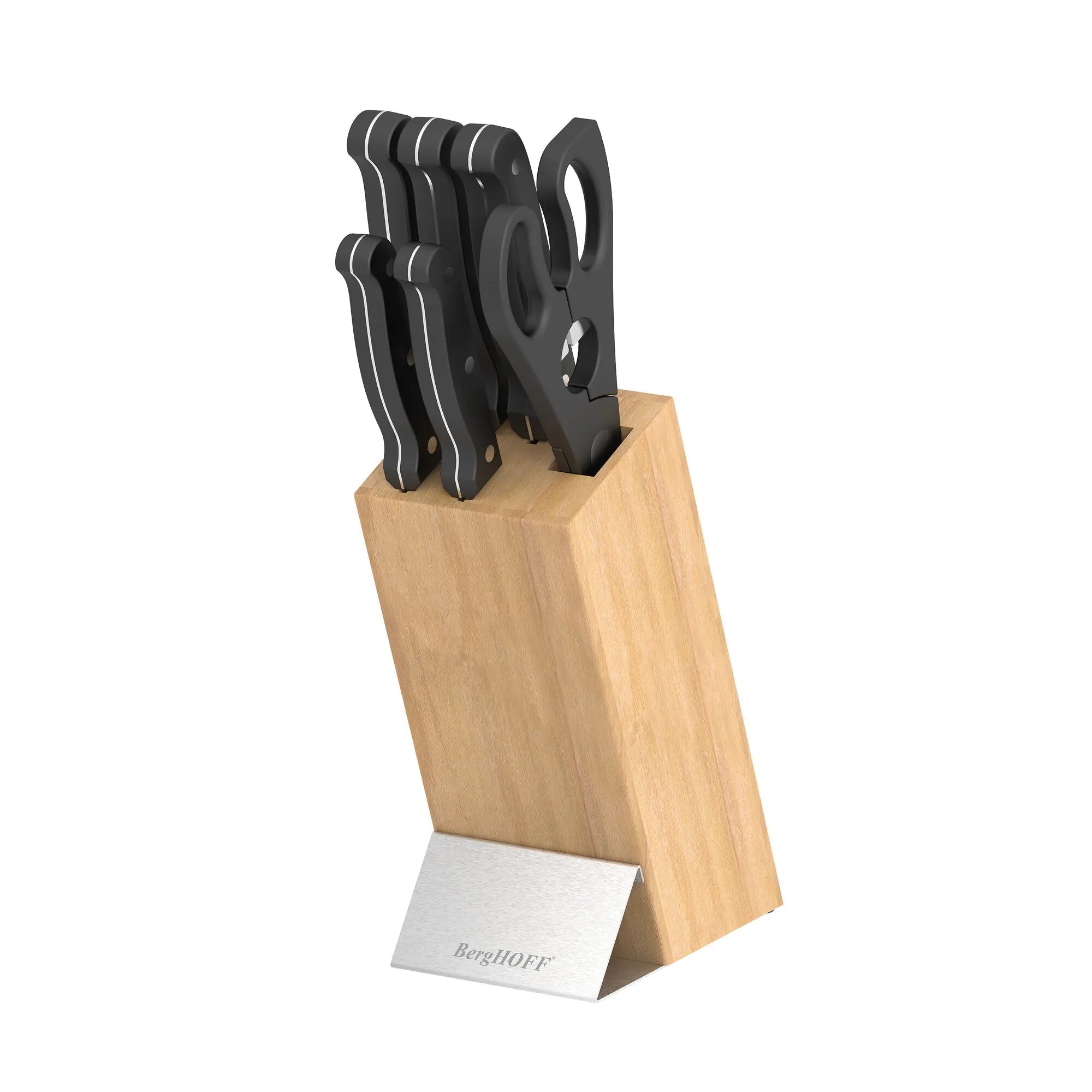 Set Coltelli con Ceppo 7 Pezzi in Acciaio – Berghoff 1315152 Pica - The King Luxury