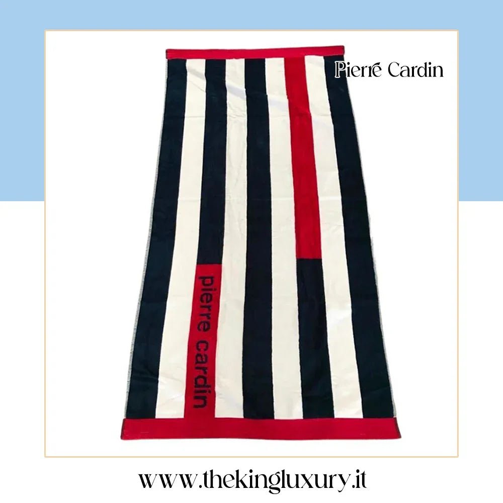 Telo mare Pierre Cardin Velur 90x160 CM Spugna di Cotone Cimato - The King Luxury