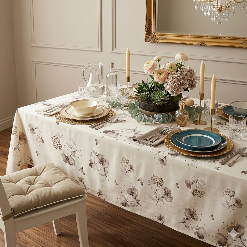 Tovaglia da Tavola Maestri Cotonieri Botanique X12 Cotone - The King Luxury