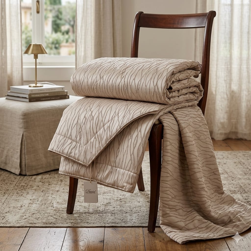 Trapuntino David Oxford Matrimoniale Jacquard - The King Luxury