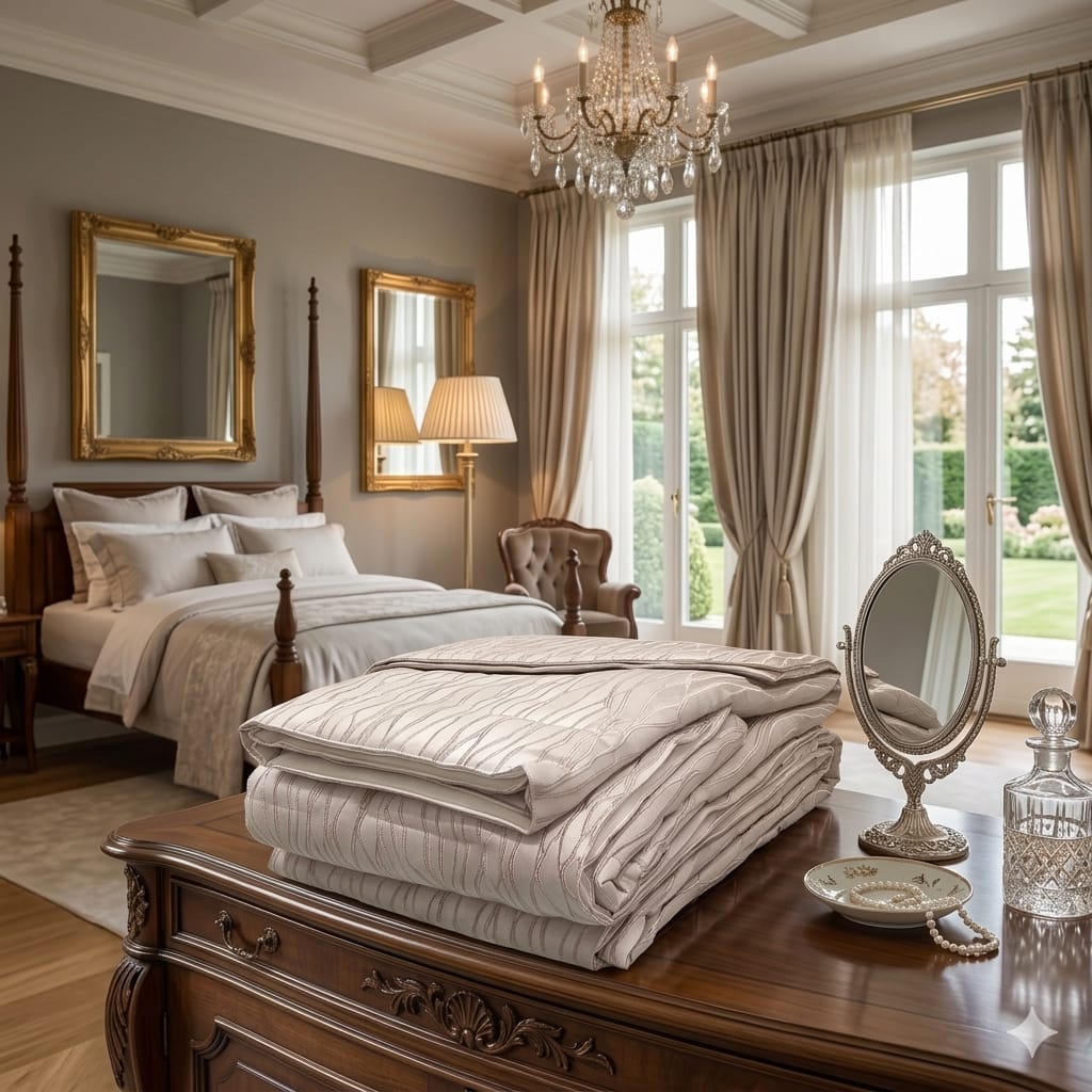 Trapuntino David Oxford Matrimoniale Jacquard - The King Luxury