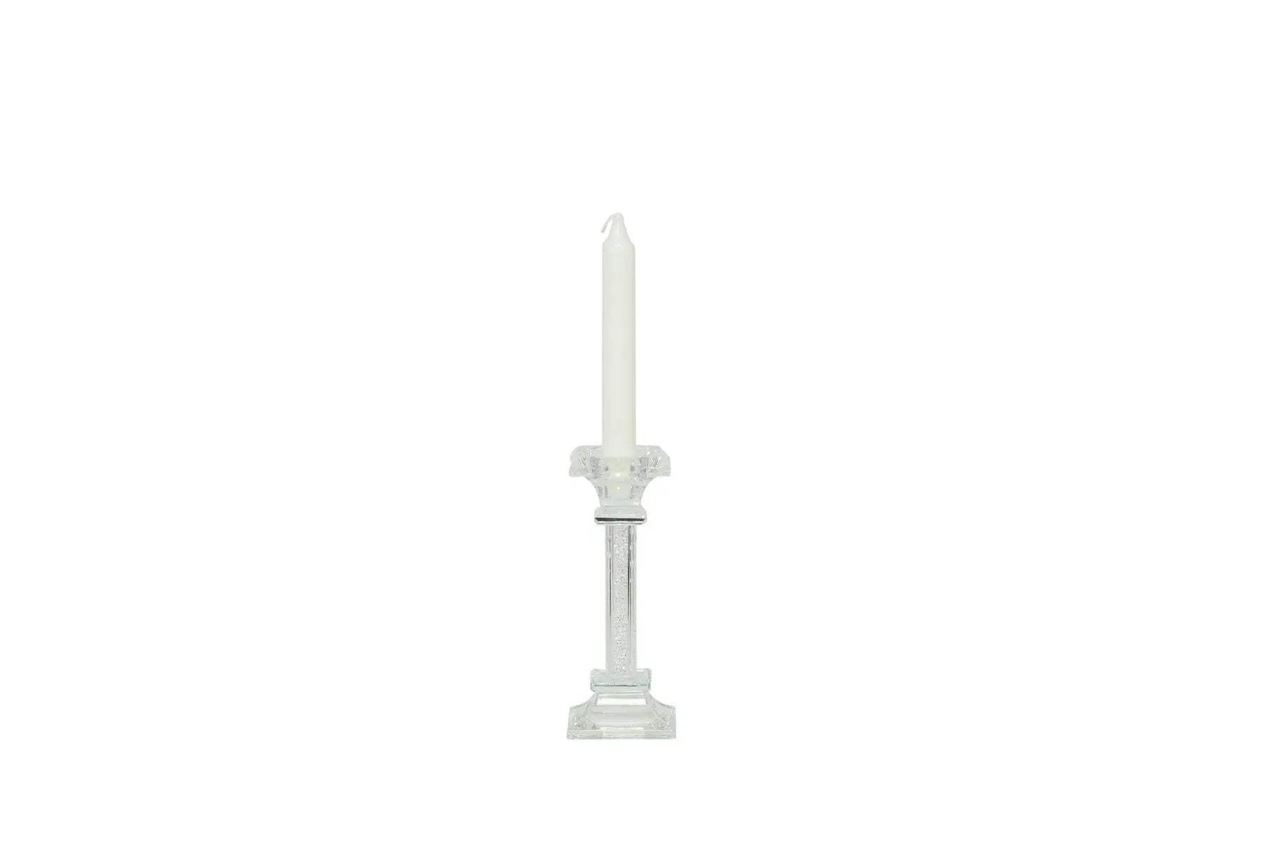 2 Pezzi Matrimonio Harmony Porta candela con glitter Cristallo - The King Luxury