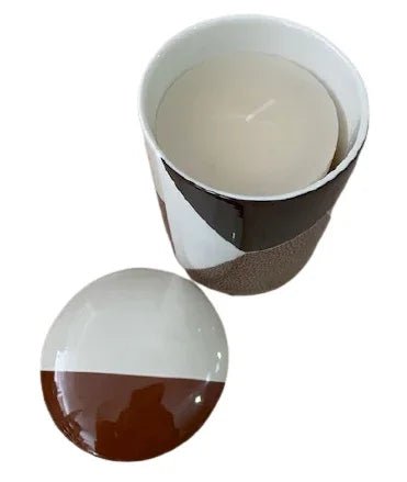 Portacandela Borbonese Trilogy Porcellana - The King Luxury